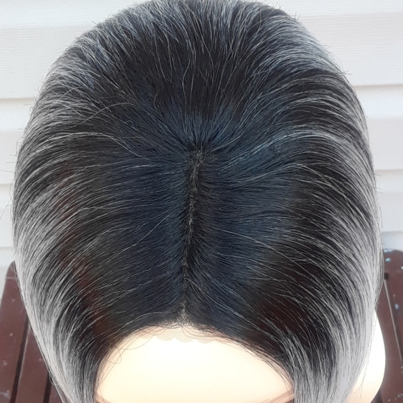 Lace front, partial Monofilament-Wig-SILVER-MIST - Picture 9 of 12